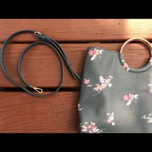 Lauren Conrad navy/floral crossbody/handbag